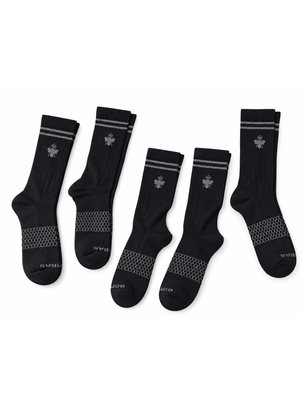 Bombas Honeycomb Calf Socks Lot of 4 Size L Men’s 10-13 Women’s 12-14.5 NWOT